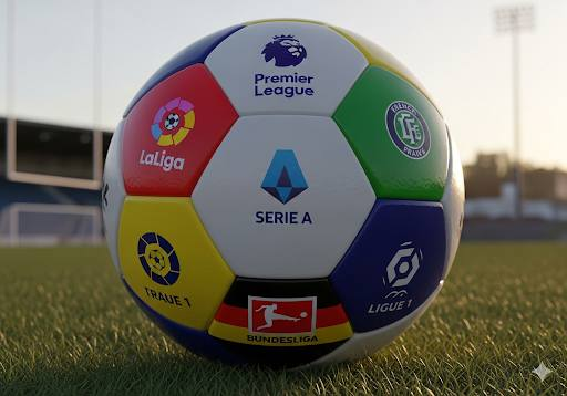 意乙升级奖杯与足球